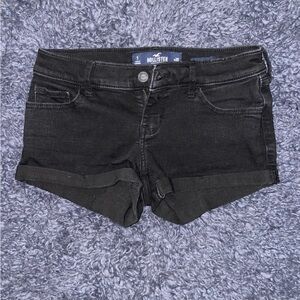 Hollister black low rise stretch shorts